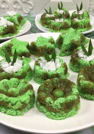 Foto resep Kue basah putu pandan