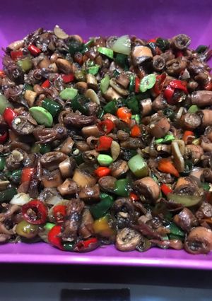 Foto resep Oseng cumi asin telor petai cabe ijo