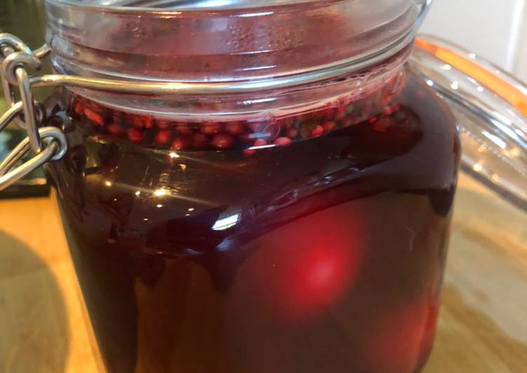 Simple Way to Make Homemade Spicy purple pickled eggs