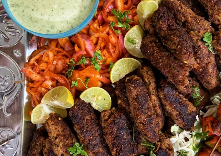 How to Make Speedy Tawa Beef Seekh kabab