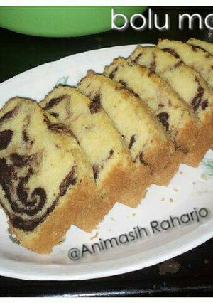 Foto resep Bolu panggang 200 gr bentuk marmer