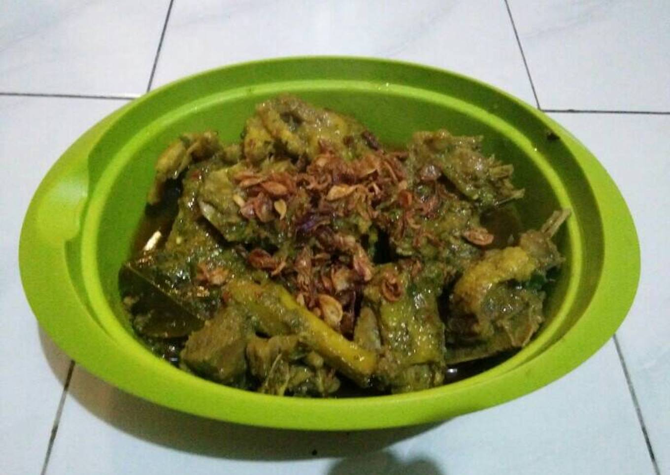 Bebek rica-rica cabe ijo
