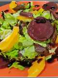 Ensalada con remolacha y naranja
