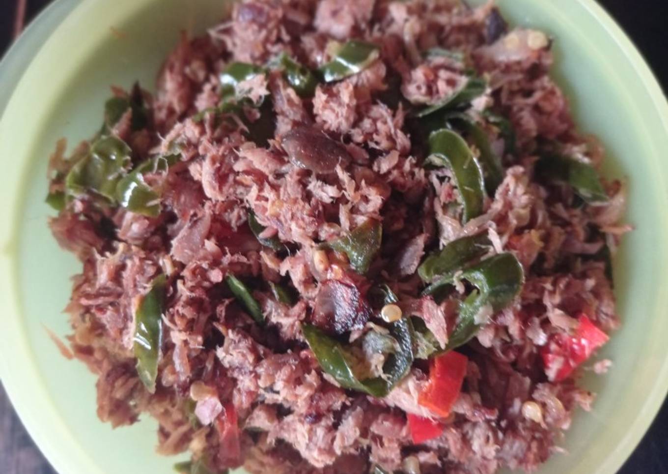 Oseng Tongkol Cabai Ijo