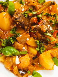 A picture of Aloo Baingan.