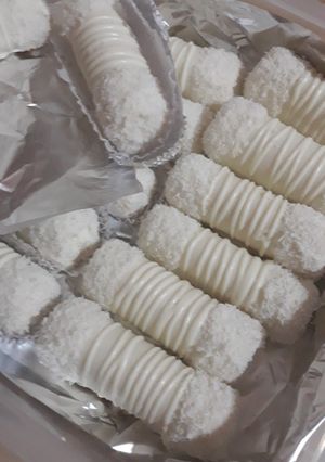 صورة لوصفة قاطو السيقار محشي بكريمة النواد كوكو