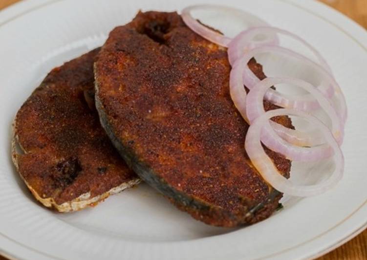 Recipe of Vanjram fish fry in 23 Minutes for Mom