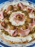 Cheesecake salata con mortadella