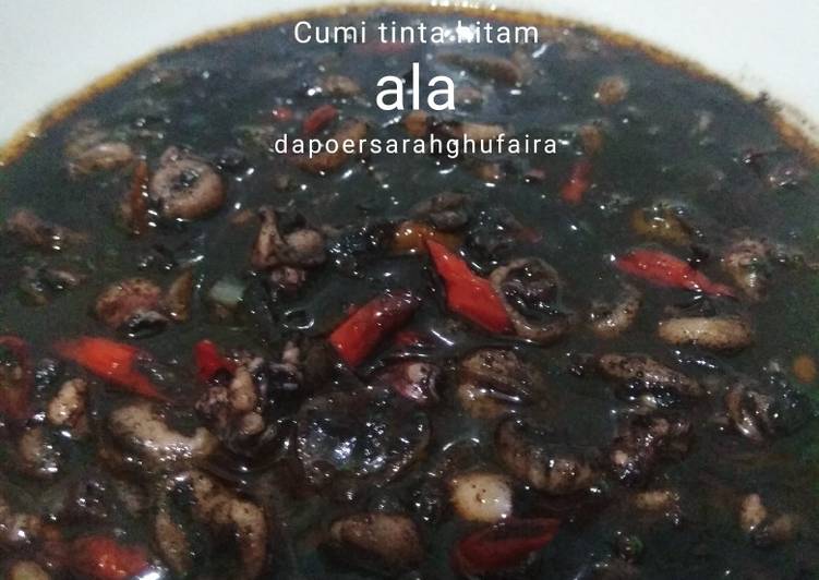 Bumbu Menyiapkan Cumi Saos Tinta Hitam ala Resto #5 yang sempurna