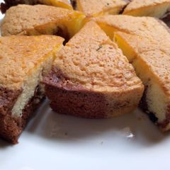 A picture of Chocolate marble cake.