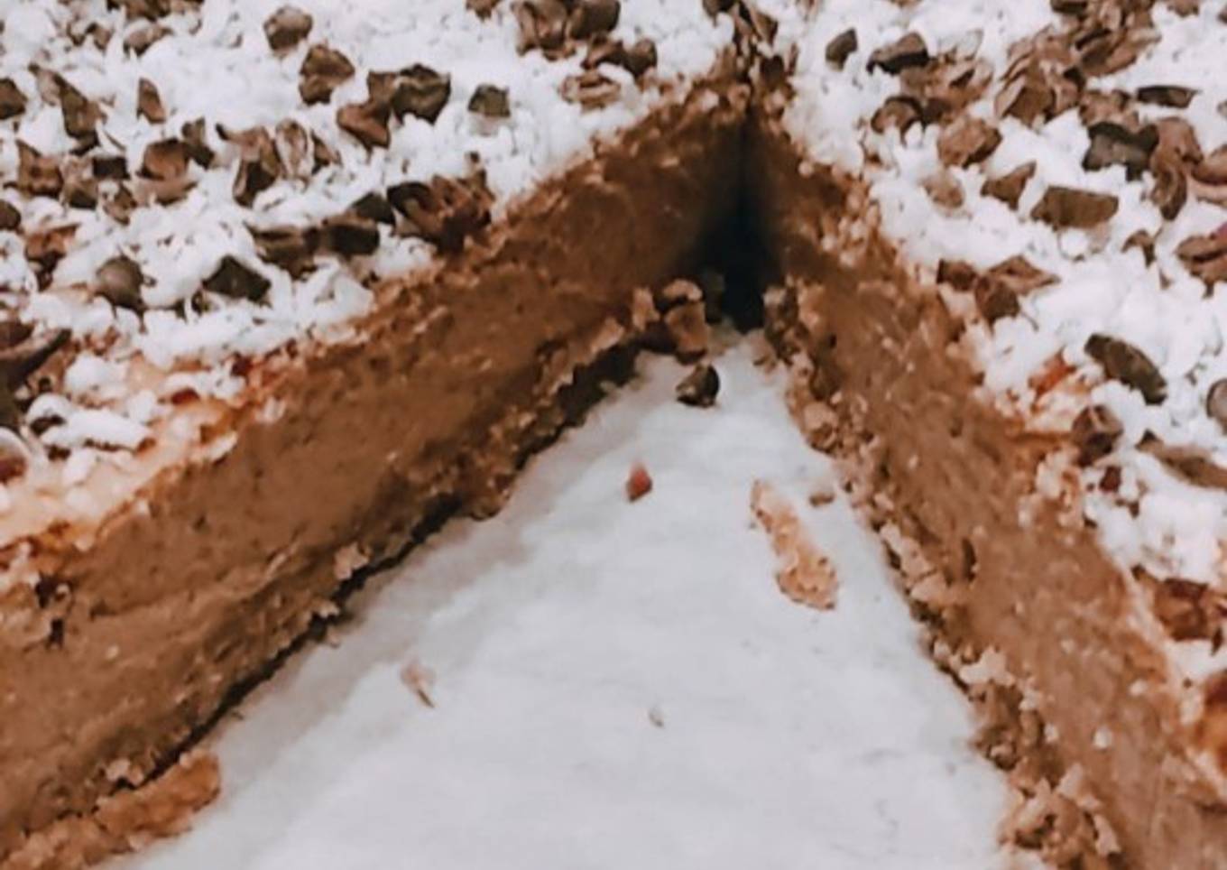 Cheesecake de crema de cacahuete (muy saludable)