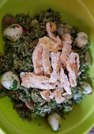 Foto resep Nasi goreng hijau