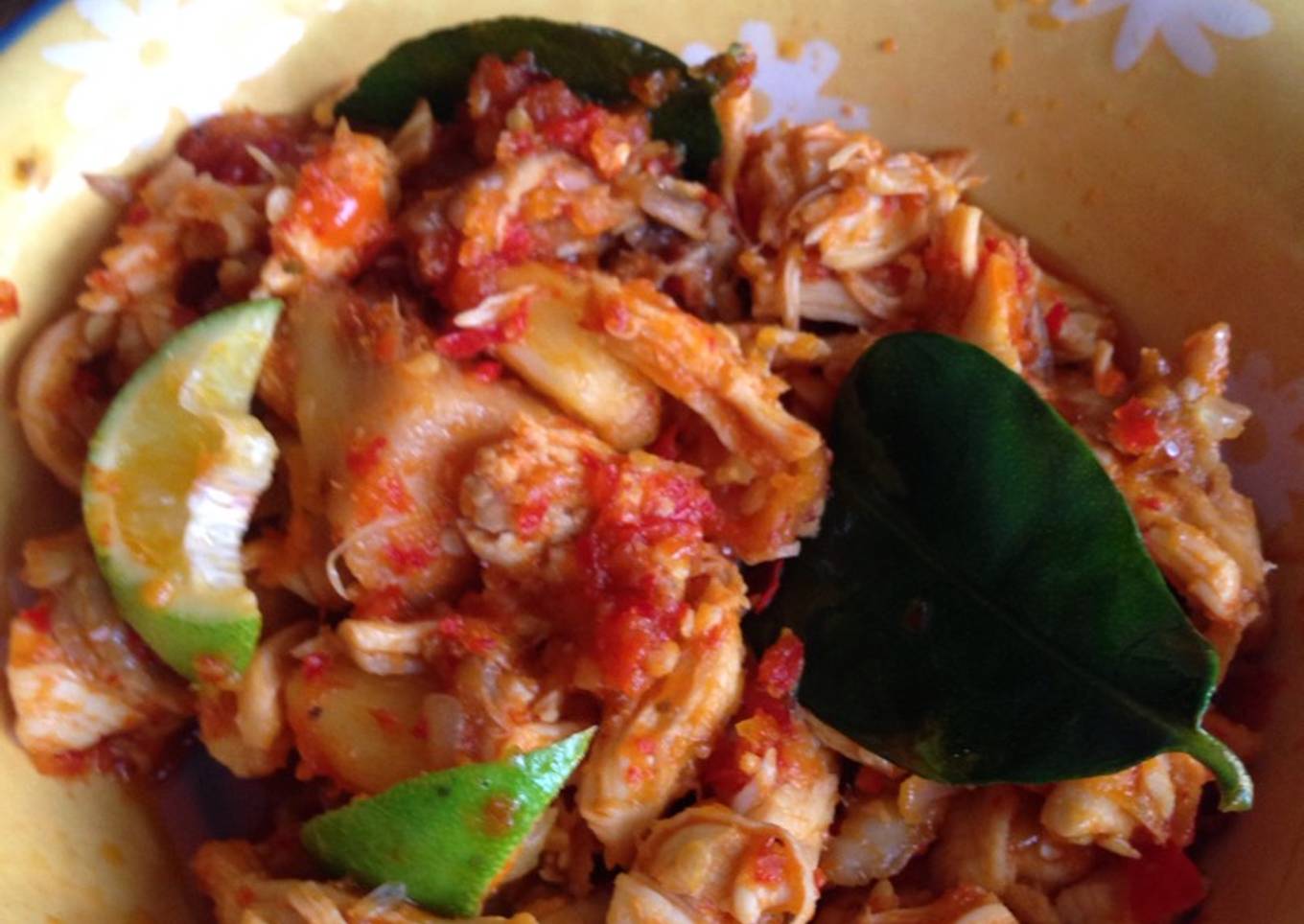 Ayam Suir balado ala Dee