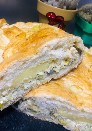 Una foto de Empanada arrollada de ricota, verdeos y muzzarella (2) 🤗❤️👏