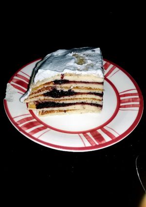Una foto de Pastel de panqueques