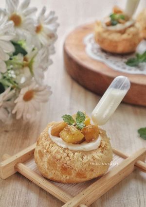 Foto resep Kolak Choux with Infused Coconut Milk