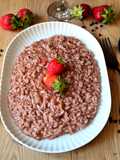Risotto fragole e cioccolato