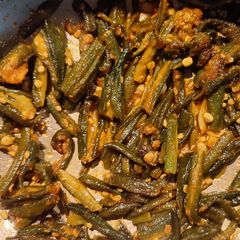 A picture of Okra fry.