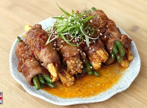 Foto resep Beef Enoki & Vegetables Roll Devina Hermawan