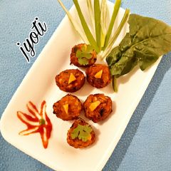 A picture of Rice flakes balls.