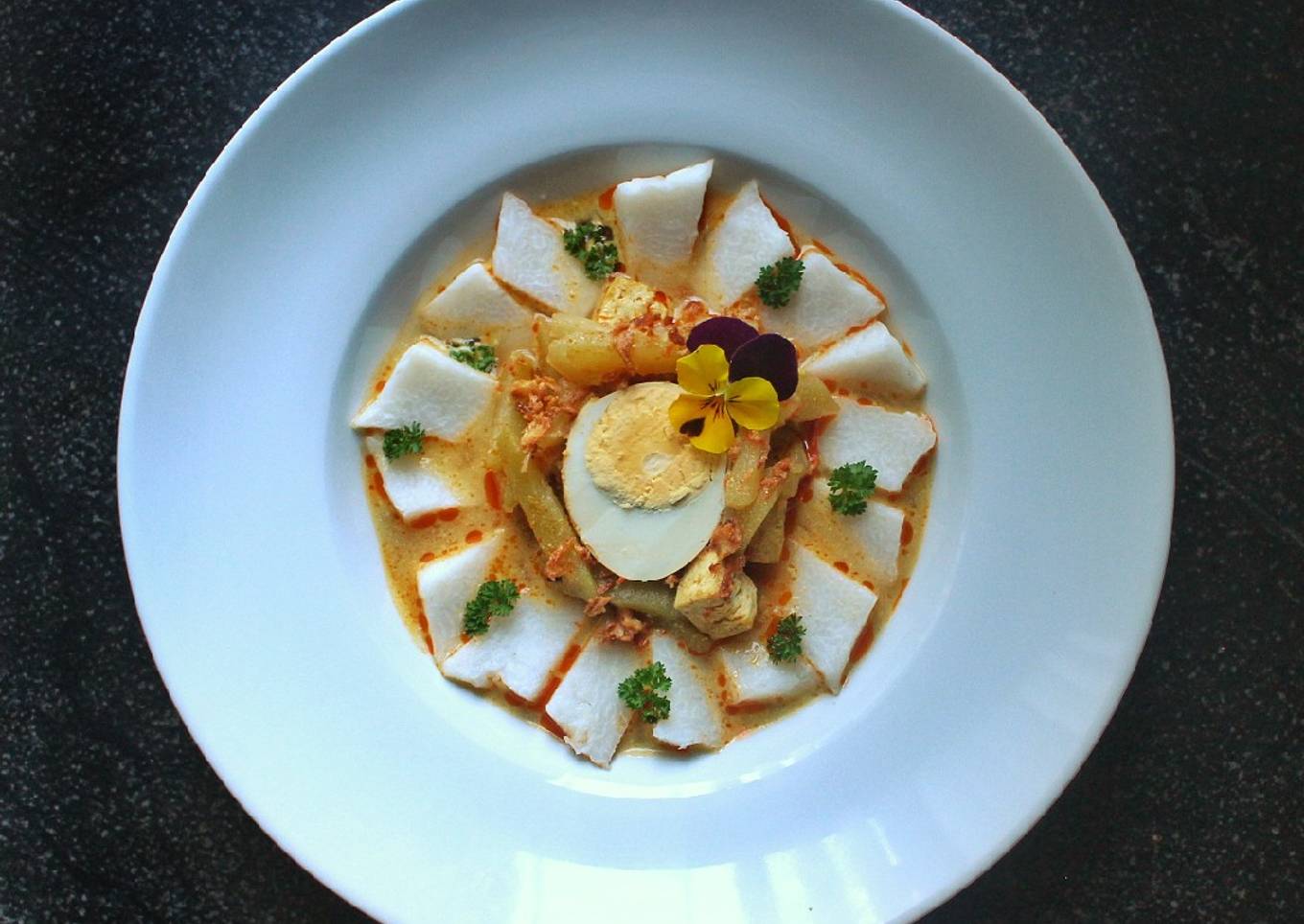 Lontong Sayur Labu Siam Istimewa