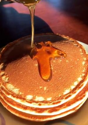 Una foto de Pancakes de avena y canela