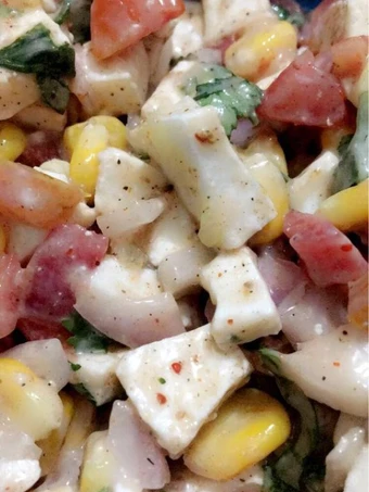 Easy Steps to Make Recipe Creamy salad that is  Makes Drooling, Can Spoil the Tongue}