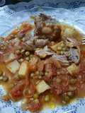 Guisado con arvejas