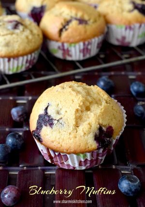 A picture of Blueberry Muffins.