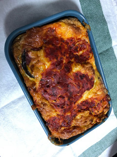 Una foto de Berenjenas al horno con queso