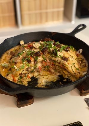 A picture of Tortilla Lasagna.