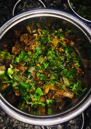 Hình của món Lẩu cháo chim câu.