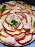 Crostata con marmellata e pesche fresche 🥧🍑