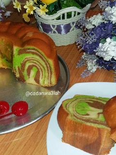 Foto resep Bolu Putih Telur Loreng Army 😉