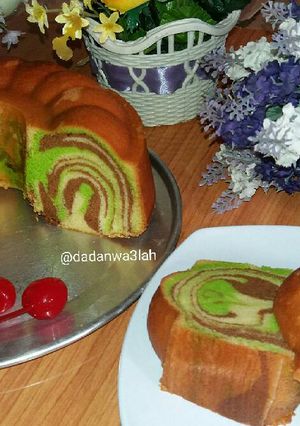 Foto resep Bolu Putih Telur Loreng Army 😉