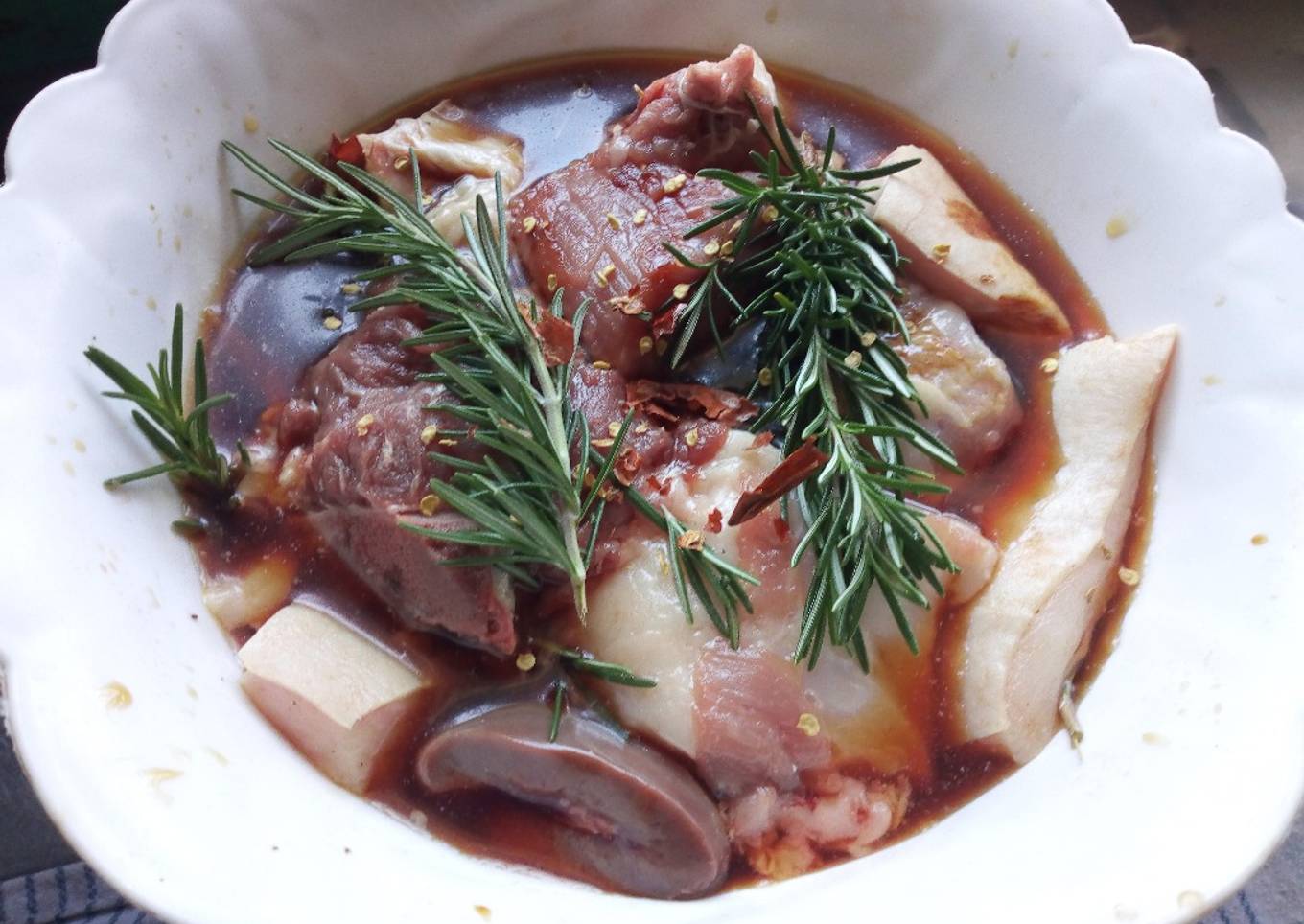 Making brine for marination