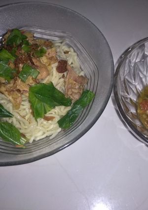 Foto resep Mie ayam plus sambel Simpel