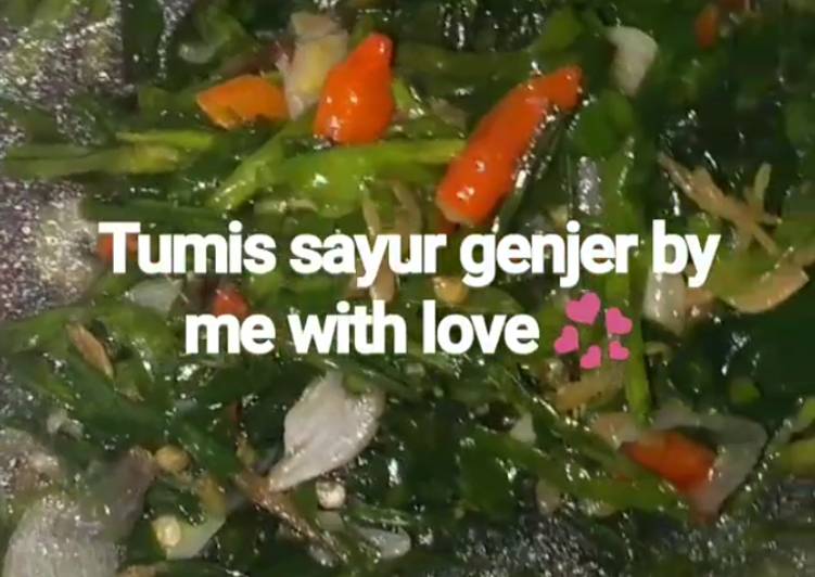 Bagaimana memasak Tumis sayur genjer yang Enak Banget
