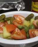 Ensalada con melón y jalapeños