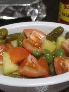Una foto de Ensalada con melón y jalapeños