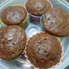 Nutty Cocoa Banana Muffins A picture of Nutty Cocoa Banana Muffins.