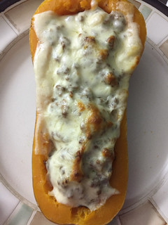 Una foto de Calabaza rellena