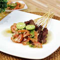 A picture of Resep Sate Maranggi Empuk + Sambel Mentah.