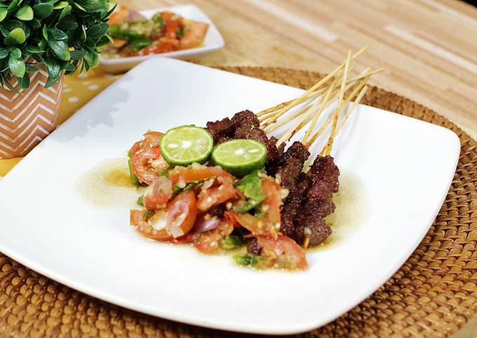 Ini dia! Resep enak membuat Resep Sate Marangg Empuk + Sambel Mentah yang lezat