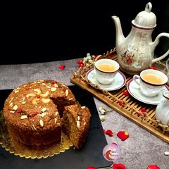A picture of Eggless Banana Cake.