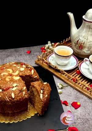 A picture of Eggless Banana Cake.