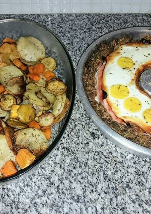 Una foto de Pan de carne con huevo