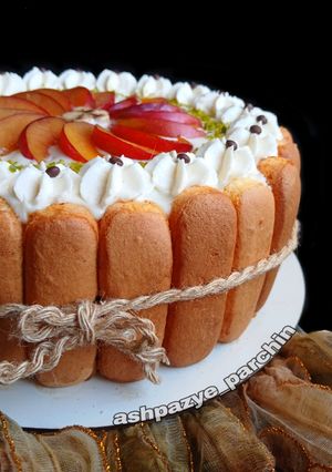 عکسی از دستور کیک شارلوت با فر دستساز 🌸