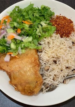 A picture of Rice and Beans (garau garau).