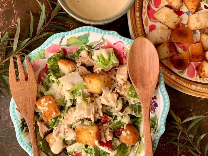 Easy Way Make Chicken Caesar Salad the Awesome  Tasty